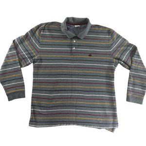 Brooks Brothers Polo Shirt Gray Size XL Long Sleeve